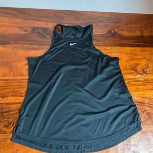 Nike Women's Dri-FIT Black Tank Top Size M Racerback Running Training